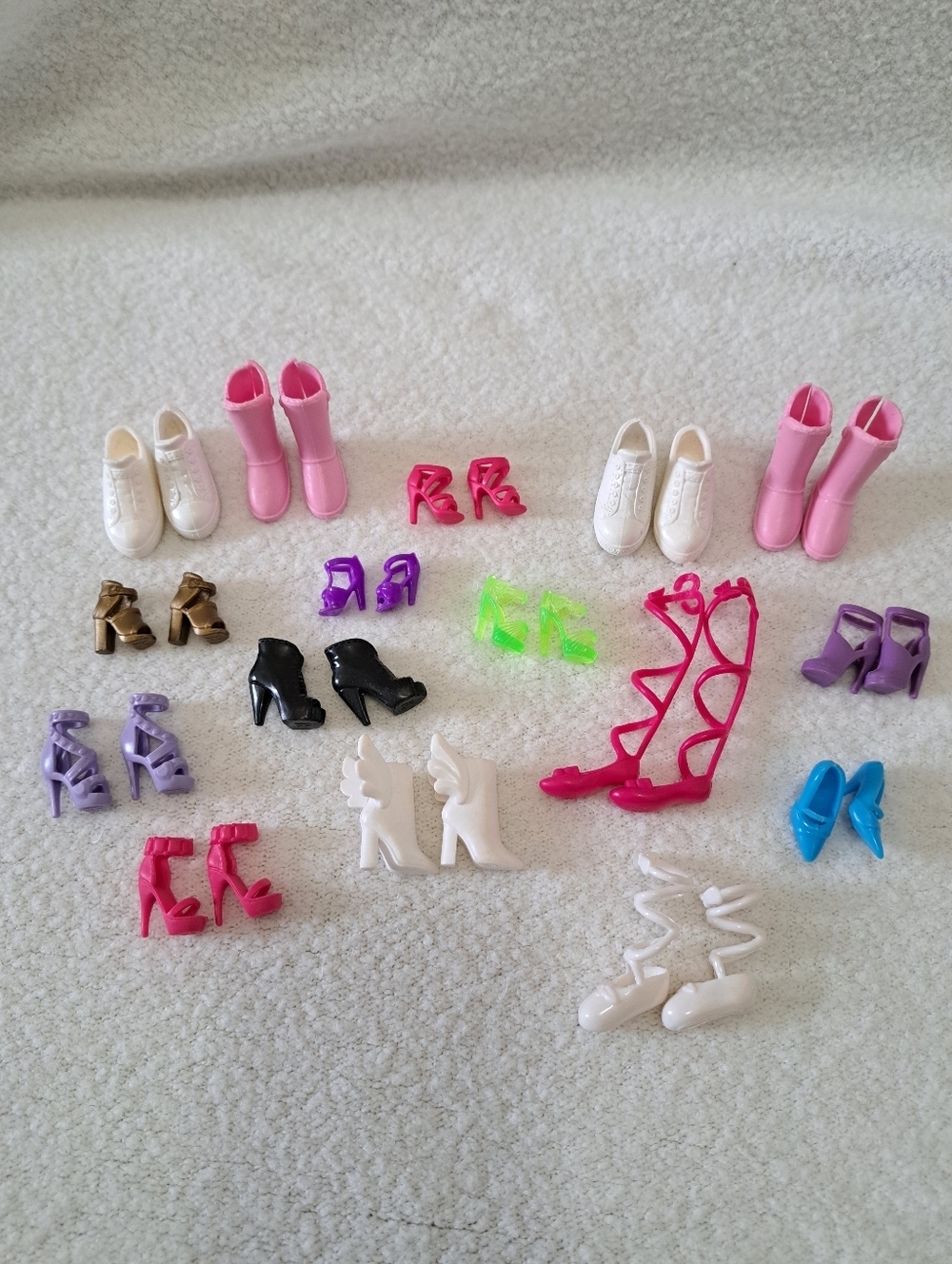 Barbie Shoe Lot Doll Accessories 16 Pairs Fit Barbie And Friends Toy Shoes